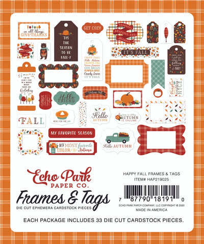 HAPPY FALL Frames & Tags - Echo Park