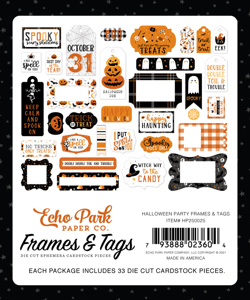 HALLOWEEN PARTY Frames & Tags - Echo Park