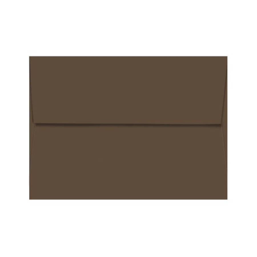 HOT FUDGE - brown Pop-Tone invitation envelope  with square flap envelope