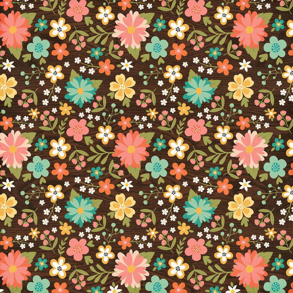 FAVORITE FLORAL - 12x12 Double-Sided Patterned Paper - Echo Park