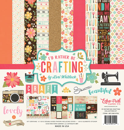I'D RATHER BE CRAFTING 12x12 Page Collection Kit by Echo Park Paper Co.