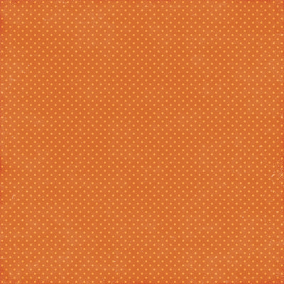 Side B - light orange on orange tiny polka-dot pattern