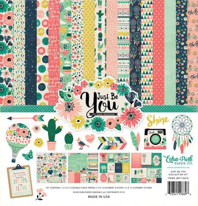 JUST BE YOU 12x12 Cardstock Collection Kit by Echo Park Paper Co.