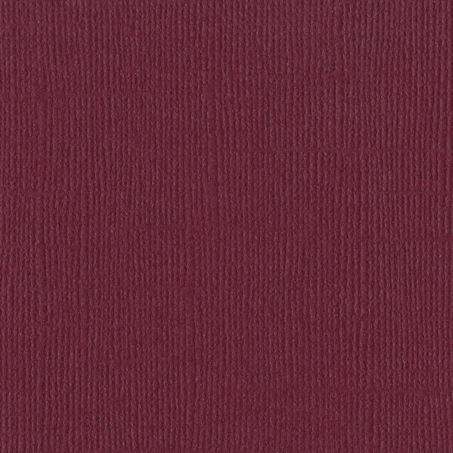 Bazzill Basics JUNEBERRY burgundy red cardstock - 12x12 inch - 80 lb - textured scrapbook paper