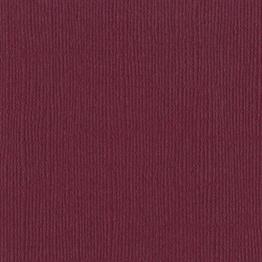 Bazzill Basics JUNEBERRY burgundy red cardstock - 12x12 inch - 80 lb - textured scrapbook paper