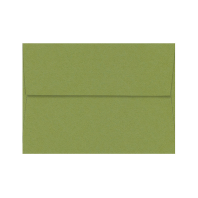 JELLY BEAN GREEN - olive green Pop-Tone invitation envelope  with square flap envelope