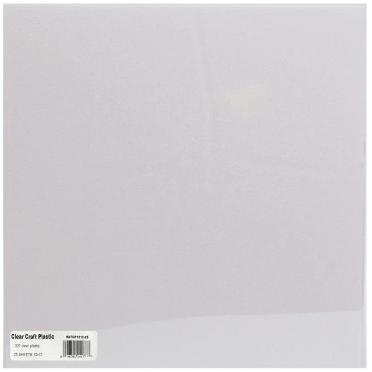 12x12 sheet of ultra-clear Craft Plastic from Grafix