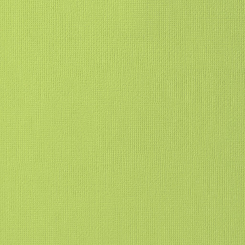 KEY LIME Green Cardstock - 12x12 inch - 80 lb - textured scrapbook paper - American Crafts