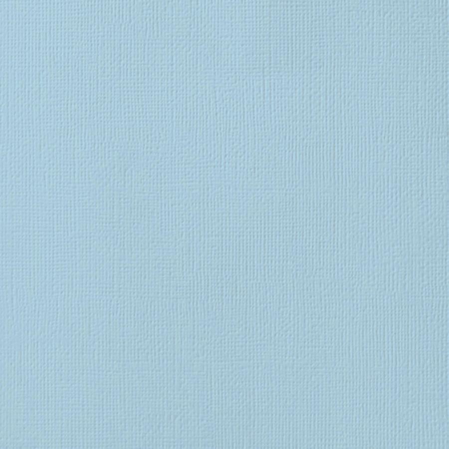 LAGOON light blue cardstock - 12x12 inch - 80 lb - textured scrapbook paper - American Crafts