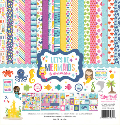 Let's Be Mermaids 12x12 collection kit from Echo Park Paper