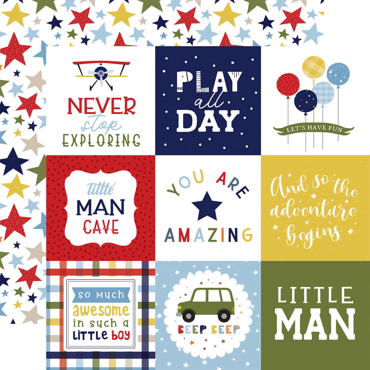 LITTLE DREAMER BOY 12x12 Collection Kit - Echo Park