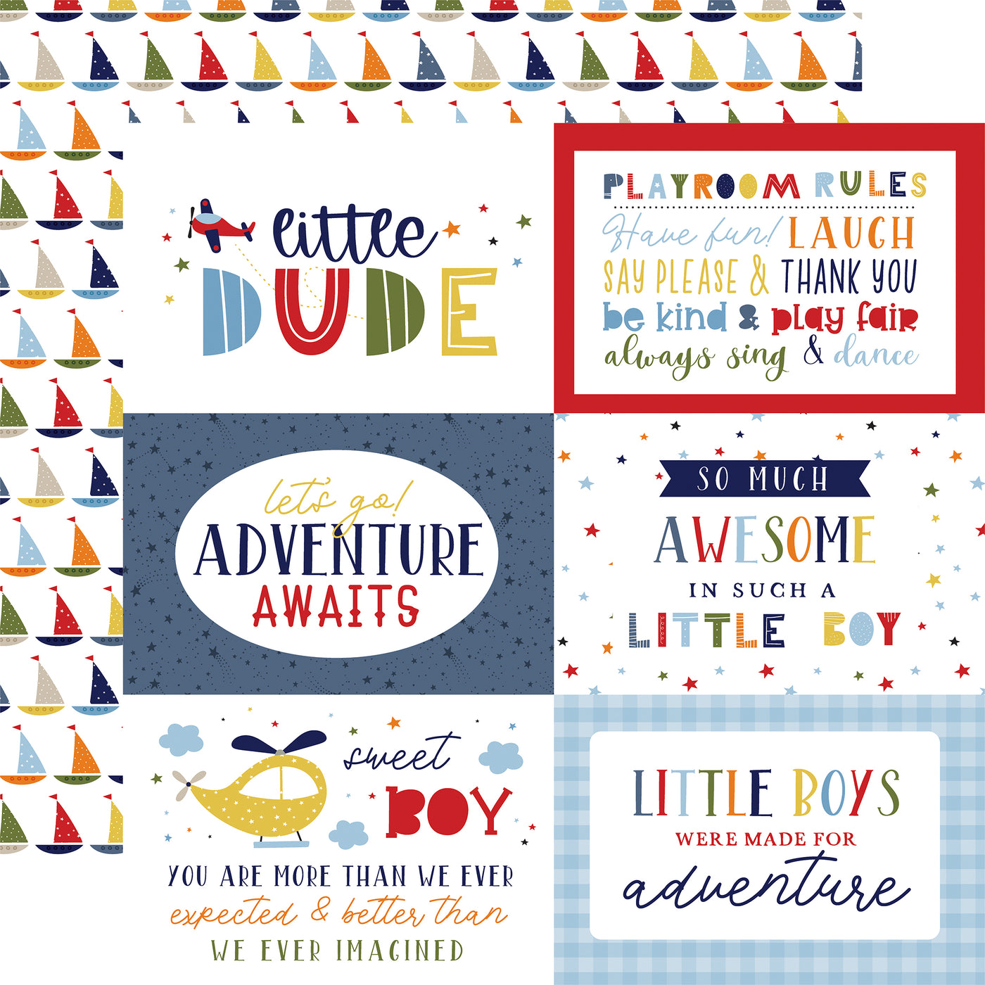 LITTLE DREAMER BOY 12x12 Collection Kit - Echo Park