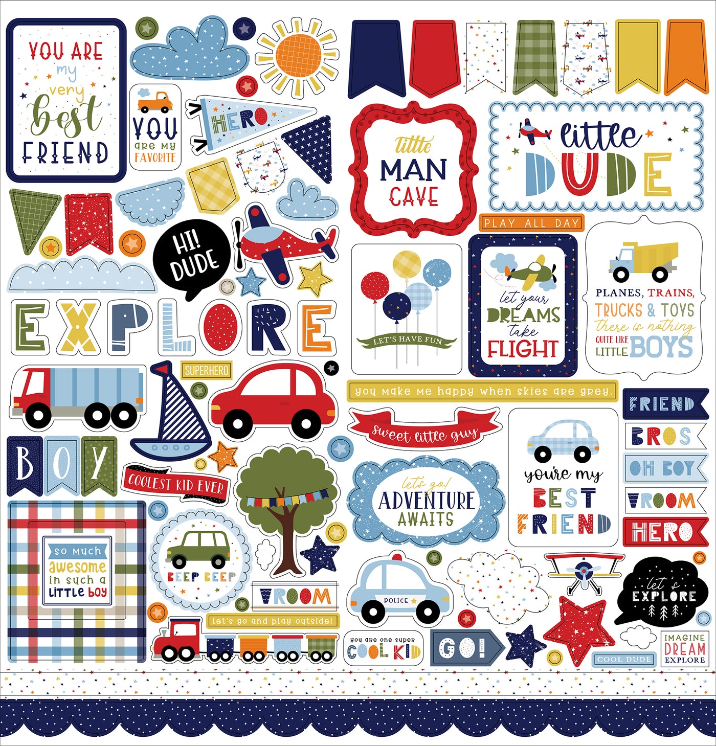 LITTLE DREAMER BOY 12x12 Collection Kit - Echo Park