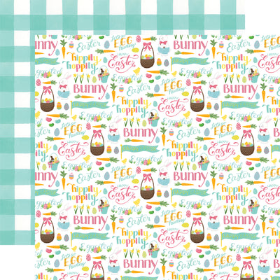 Easter Basket 12x12 double-sided patterned paper from Echo Park