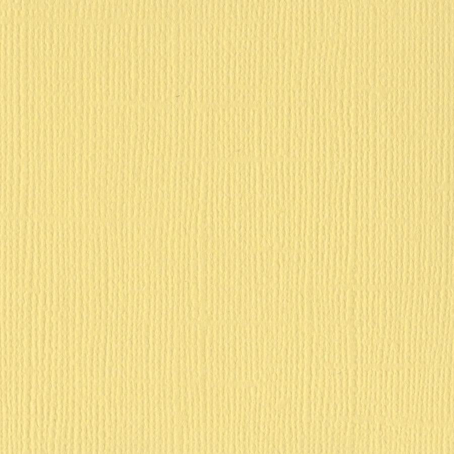 Bazzill Basics LEMONADE yellow cardstock - 12x12 inch - 80 lb - textured scrapbook paper