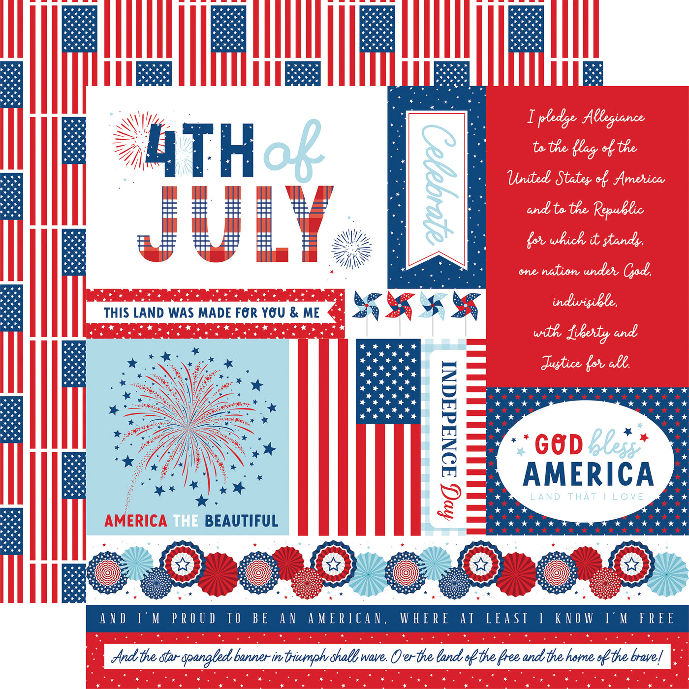 LET FREEDOM RING 12x12 Collection Kit - Echo Park