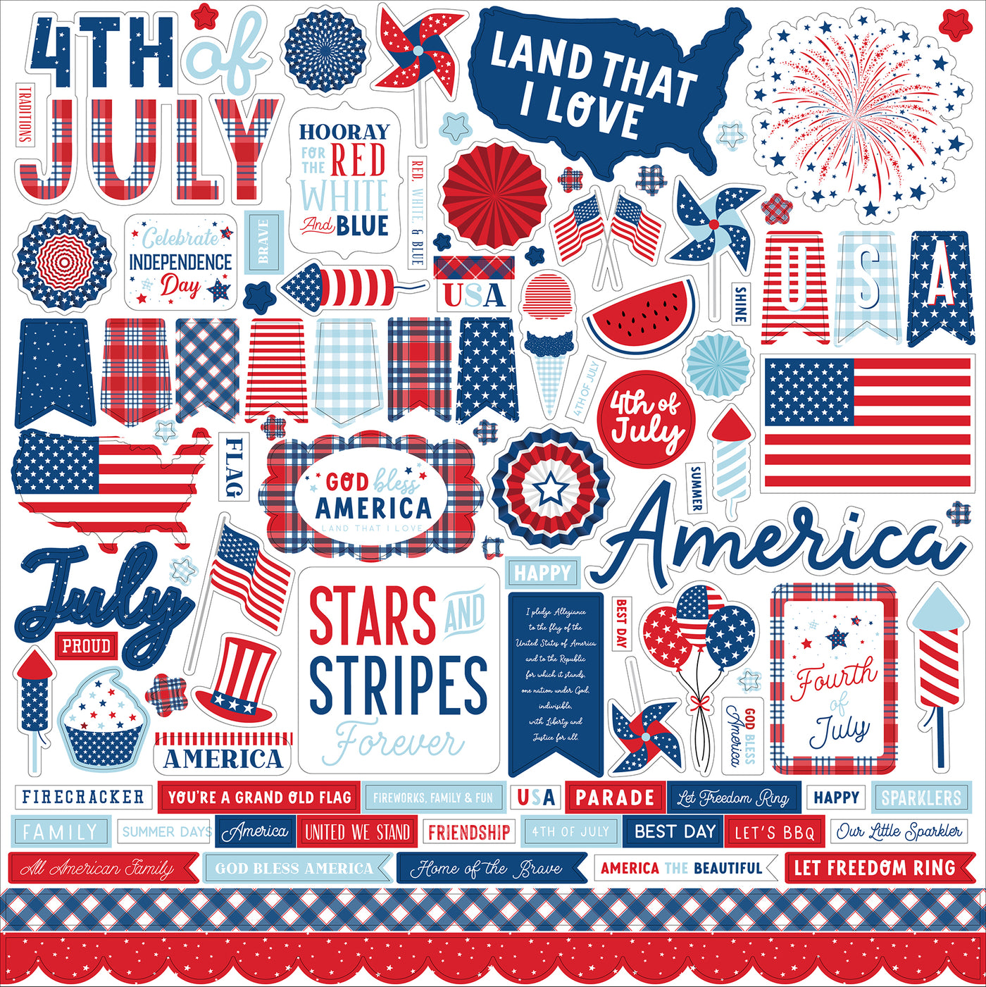 LET FREEDOM RING 12x12 Collection Kit - Echo Park