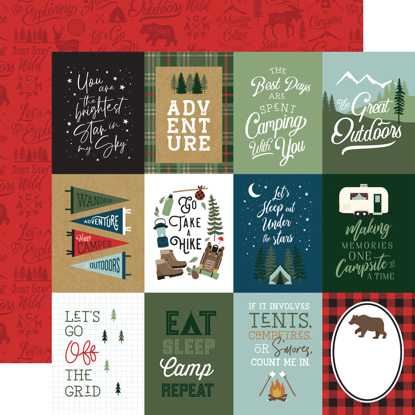 LET'S GO CAMPING 12x12 Collection Kit - Echo Park