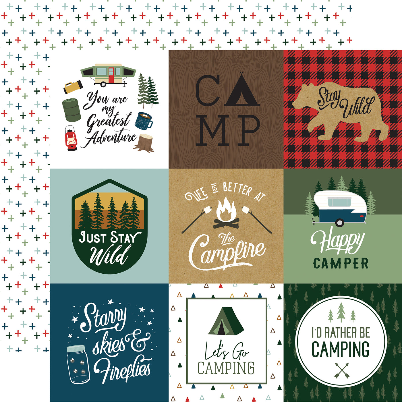 LET'S GO CAMPING 12x12 Collection Kit - Echo Park