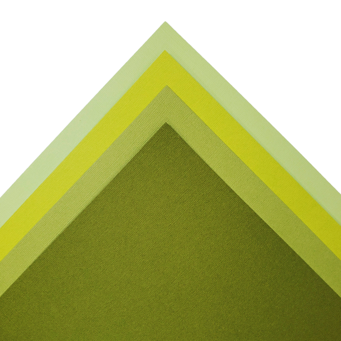 Bazzill Monochromatic pack : Lime Green Bazzill cardstock in four complementary shades.