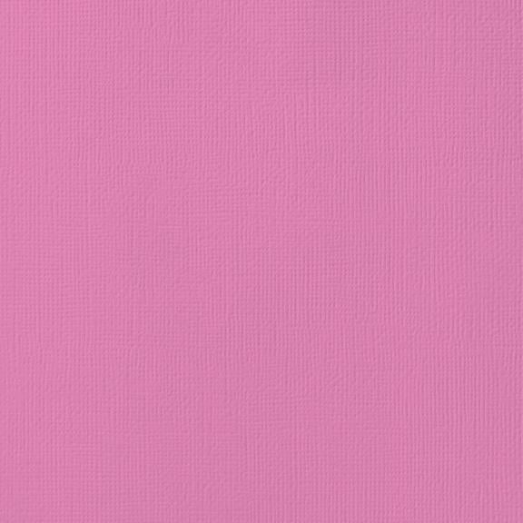 LIP GLOSS bright pink cardstock - 12x12 inch - 80 lb - textured scrapbook paper - American Crafts