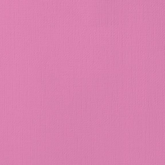 LIP GLOSS bright pink cardstock - 12x12 inch - 80 lb - textured scrapbook paper - American Crafts