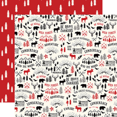 Great Outdoors - 12x12 double-sided cardstock coordinates with Little Lumberjack Collection by Echo Park Paper