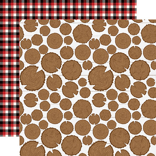 Be Brave - 12x12 double-sided cardstock coordinates with Little Lumberjack Collection by Echo Park Paper