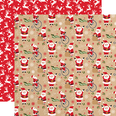 Jolly Santa 12x12 double-sided cardstock from My Favorite Christmas Collection by Echo Park Paper Co.