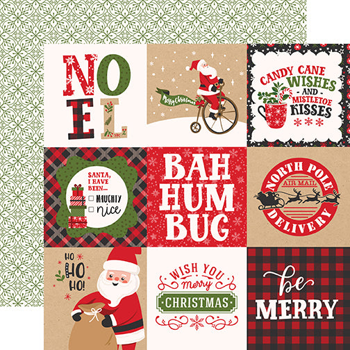 4x4 Journaling Cards 12x12 double-sided cardstock from My Favorite Christmas Collection by Echo Park Paper Co.