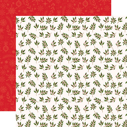 Peace, Joy, Love - 12x12 double-sided cardstock from My Favorite Christmas Collection by Echo Park Paper Co.