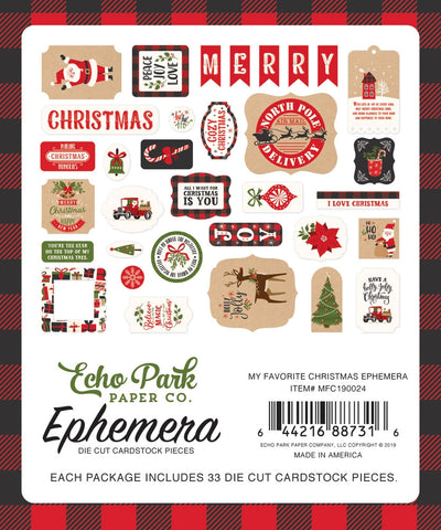 MY FAVORITE CHRISTMAS Ephemera - Echo Park