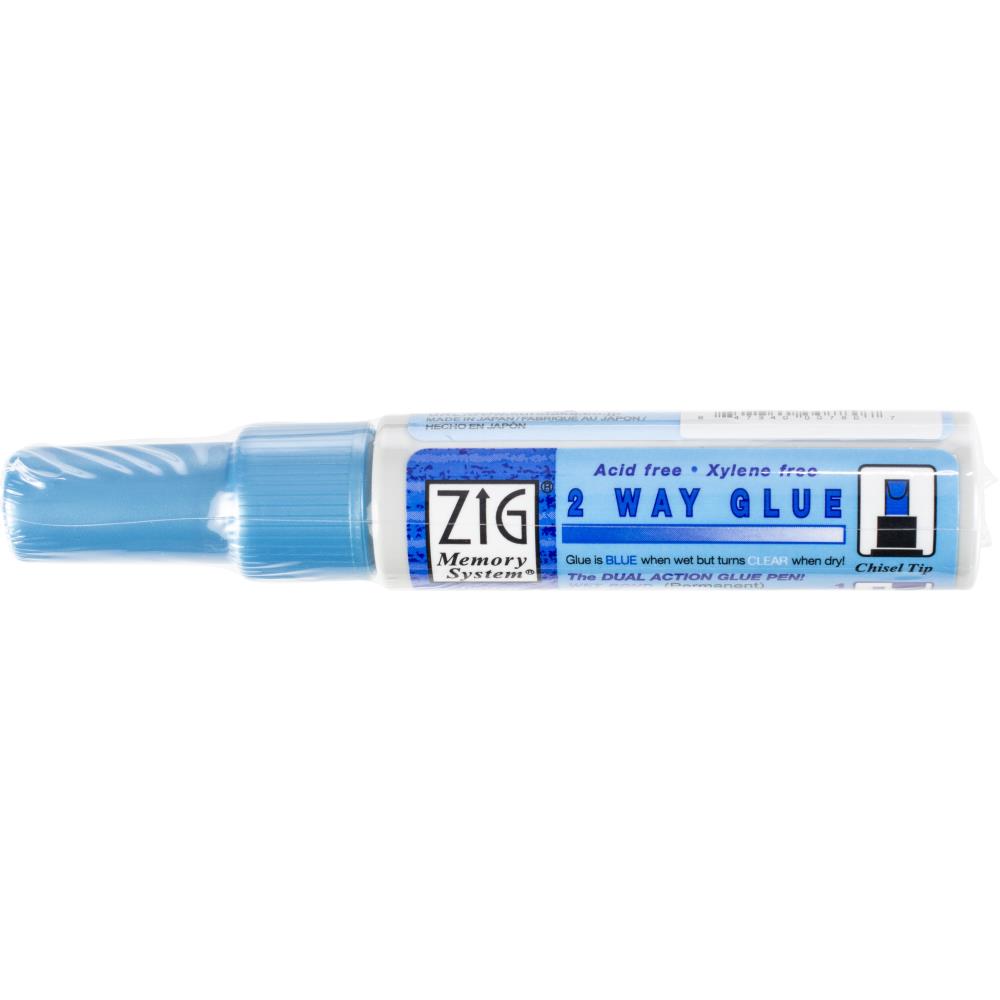 Zig 2 Way Blue Pen with chisel tip from Kuretake