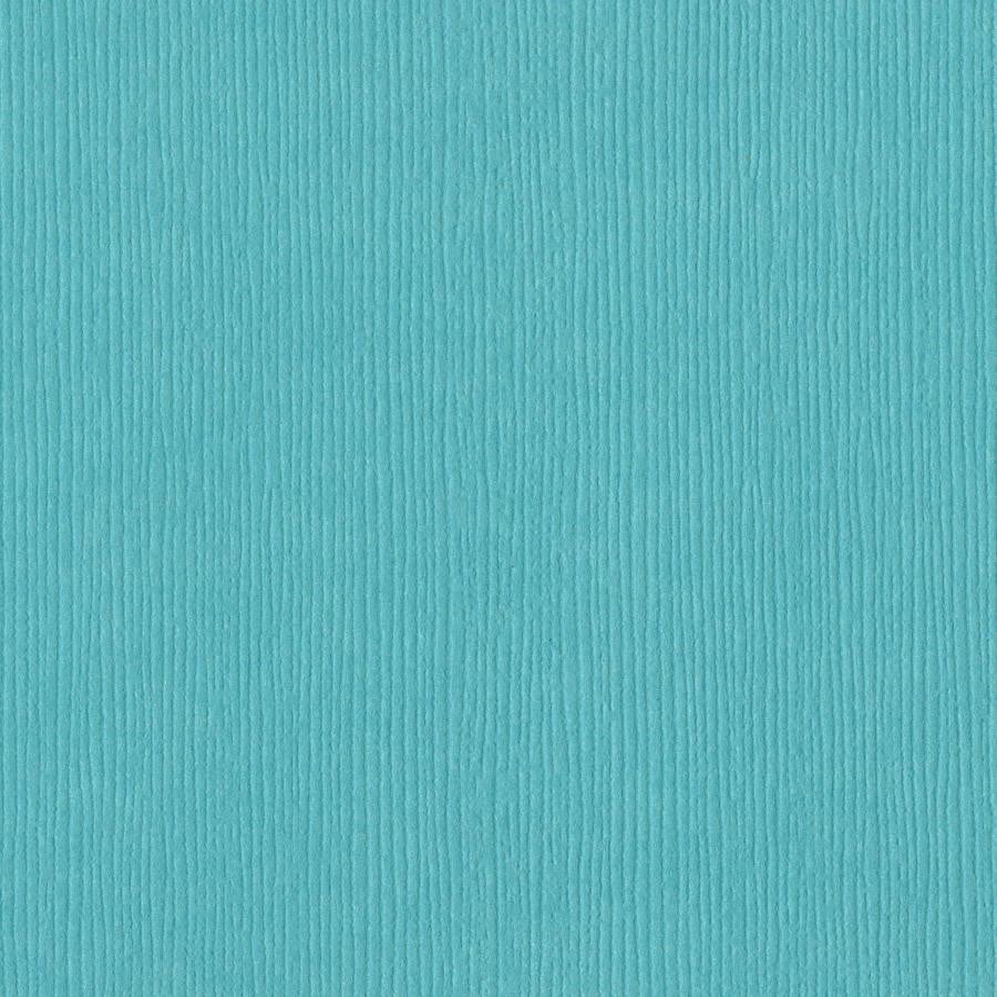 Bazzill NAVAJO turquoise cardstock - 12x12 inch - 80 lb - textured scrapbook paper