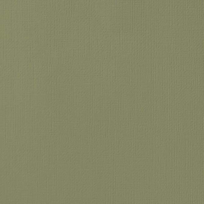 OLIVE green cardstock - 12x12 inch - 80 lb - textured scrapbook paper - American Crafts