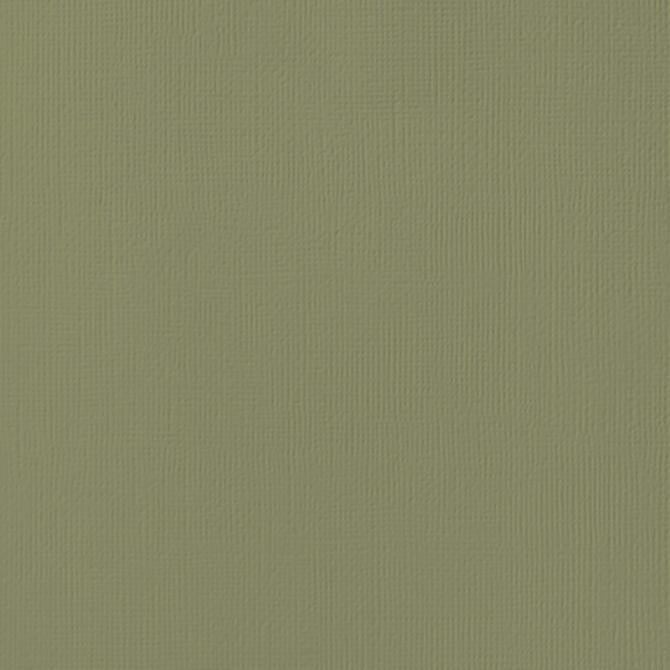 OLIVE green cardstock - 12x12 inch - 80 lb - textured scrapbook paper - American Crafts