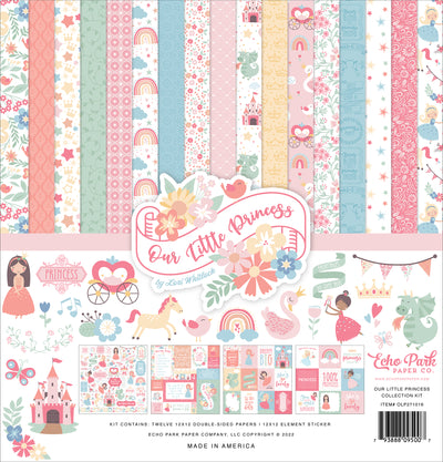Twelve (12) Unique Double-Sided 12x12 Pattern Papers Includes 12x12 Sheet w/ Coordinating Element Stickers