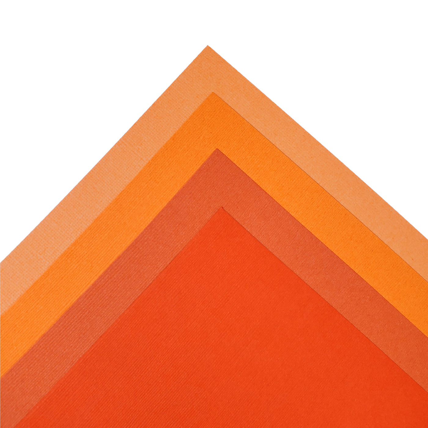 The Orange monochromatic assortment includes three (3) each of four (4) shades of orange colors of Bazzill textured cardstock.