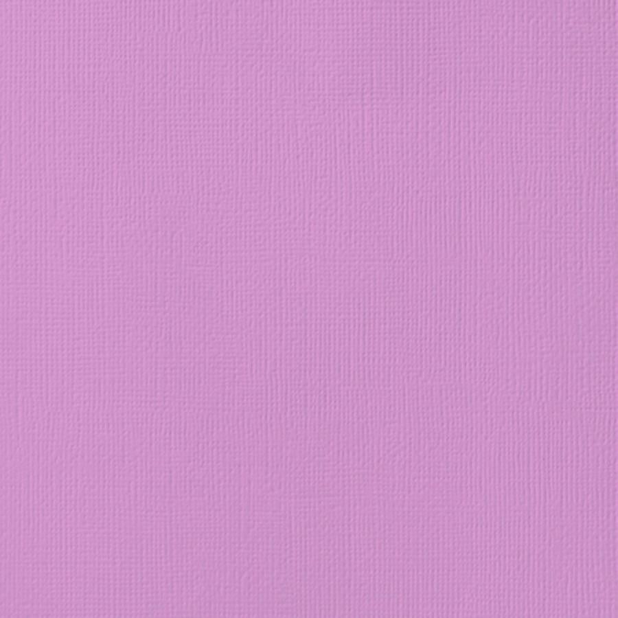 ORCHID light purple cardstock - 12x12 inch - 80 lb - textured scrapbook paper - American Crafts