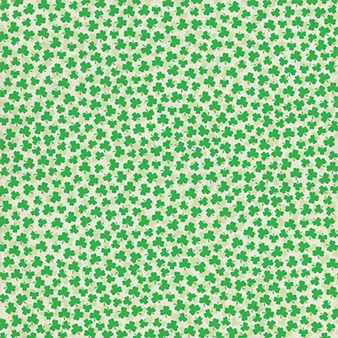 12x12 single-sided patterned paper with shamrocks - DCWV