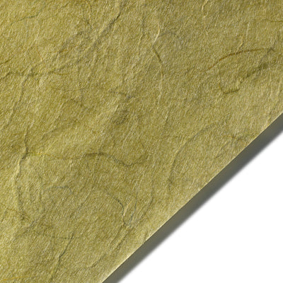 Olive green 12x12 sheet of mulberry paper from Thai Unryu