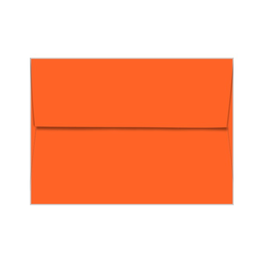 ORBIT ORANGE Neenah Astrobrights envelope with square flap