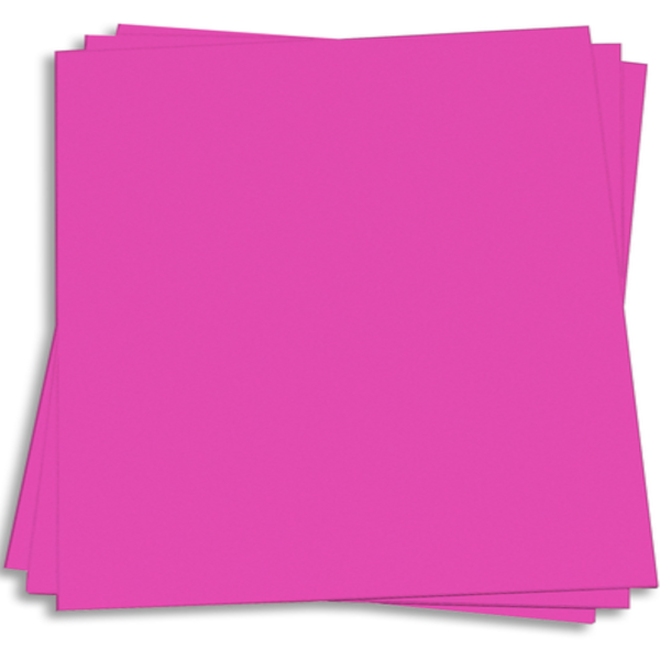 OUTRAGEOUS ORCHID - bright magenta 12x12 smooth cardstock - Neenah Astrobrights collection