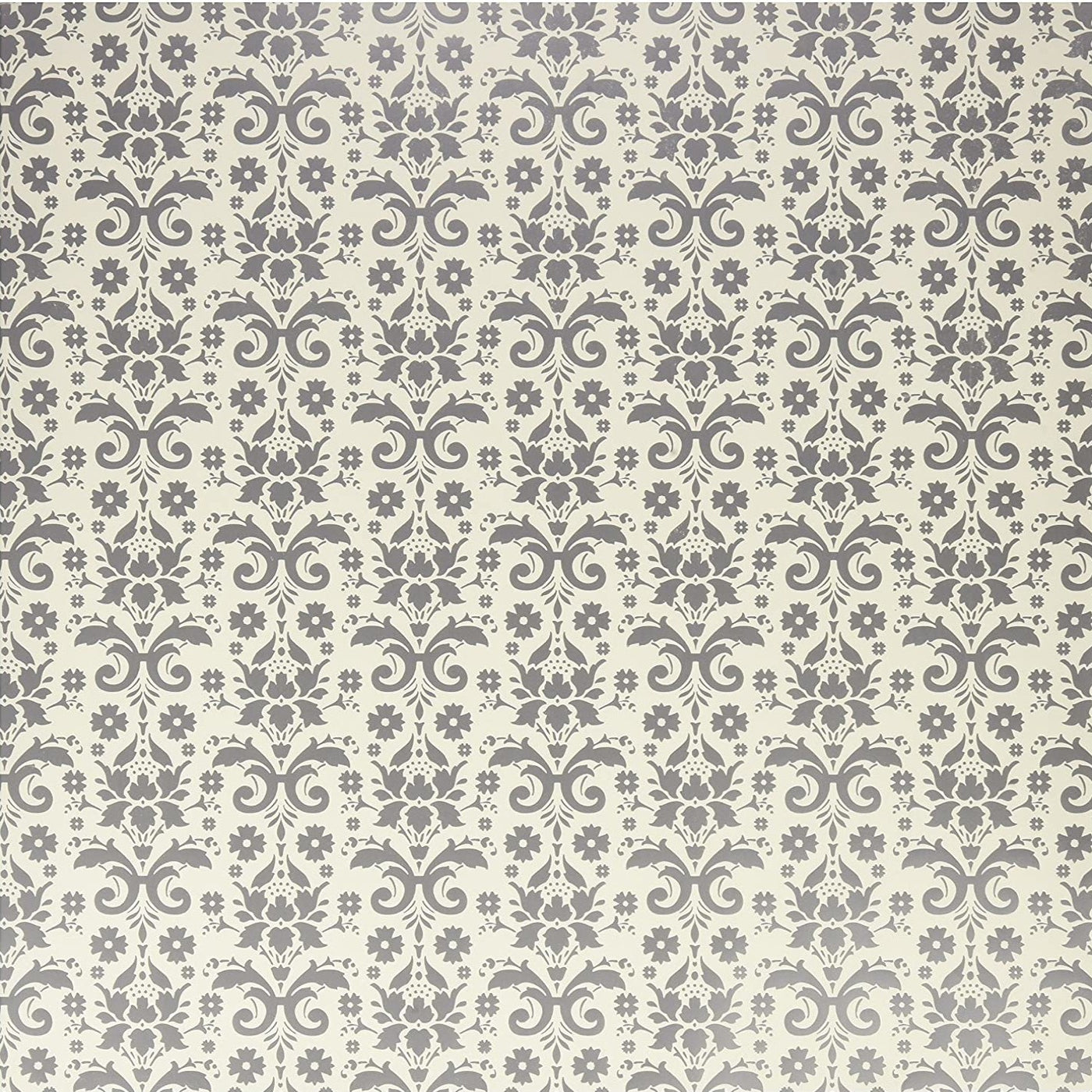 SILVER FOIL DAMASK - 12x12 Cardstock - Echo Park