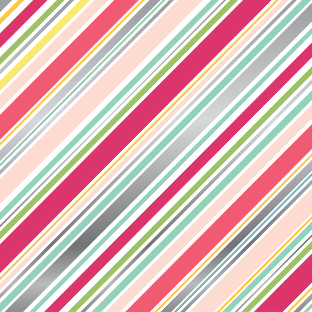 DIAGONAL STRIPE FOIL 12x12 cardstock from Echo Park Paper Co.