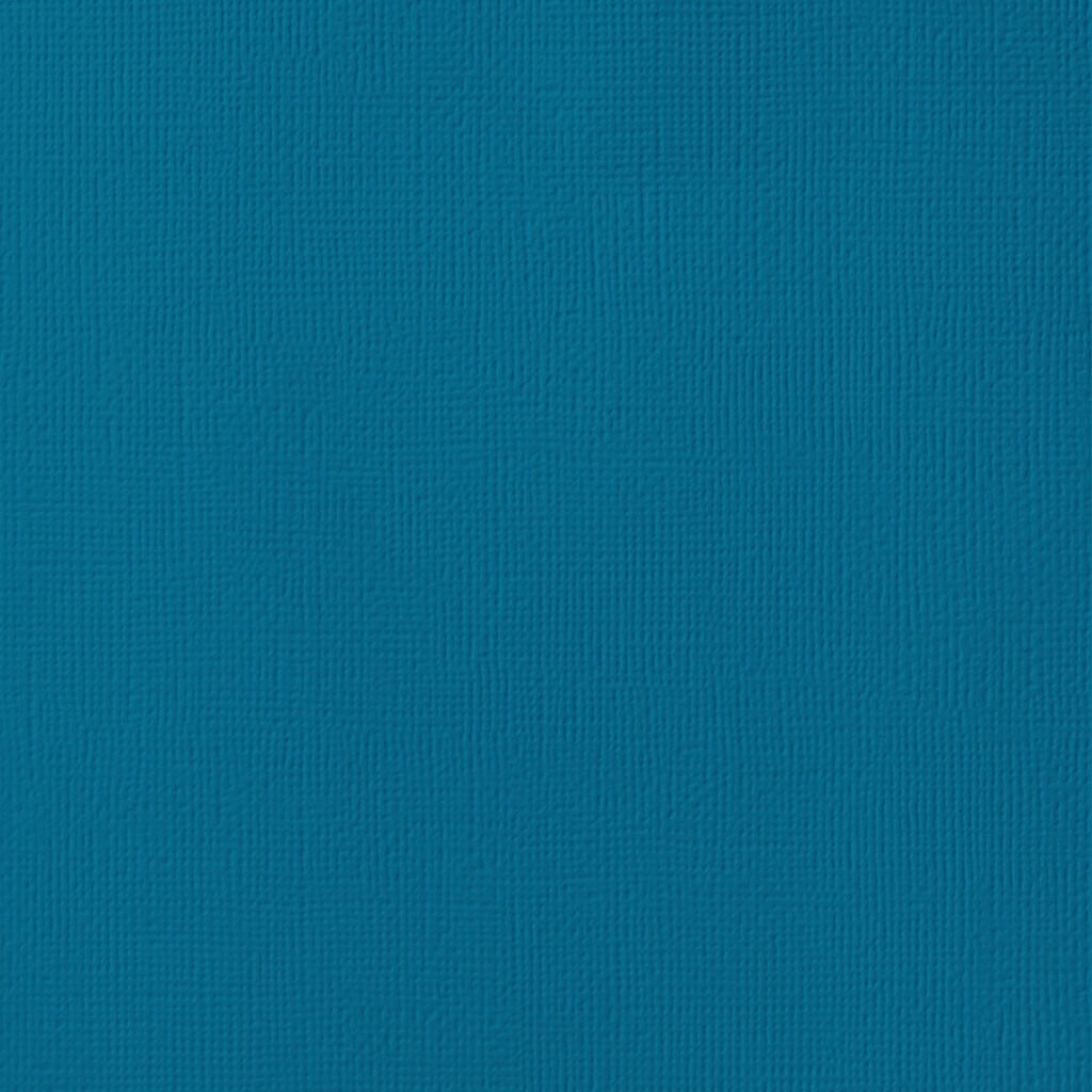 PEACOCK dark teal cardstock - 12x12 inch - 80 lb - textured scrapbook paper - American Crafts