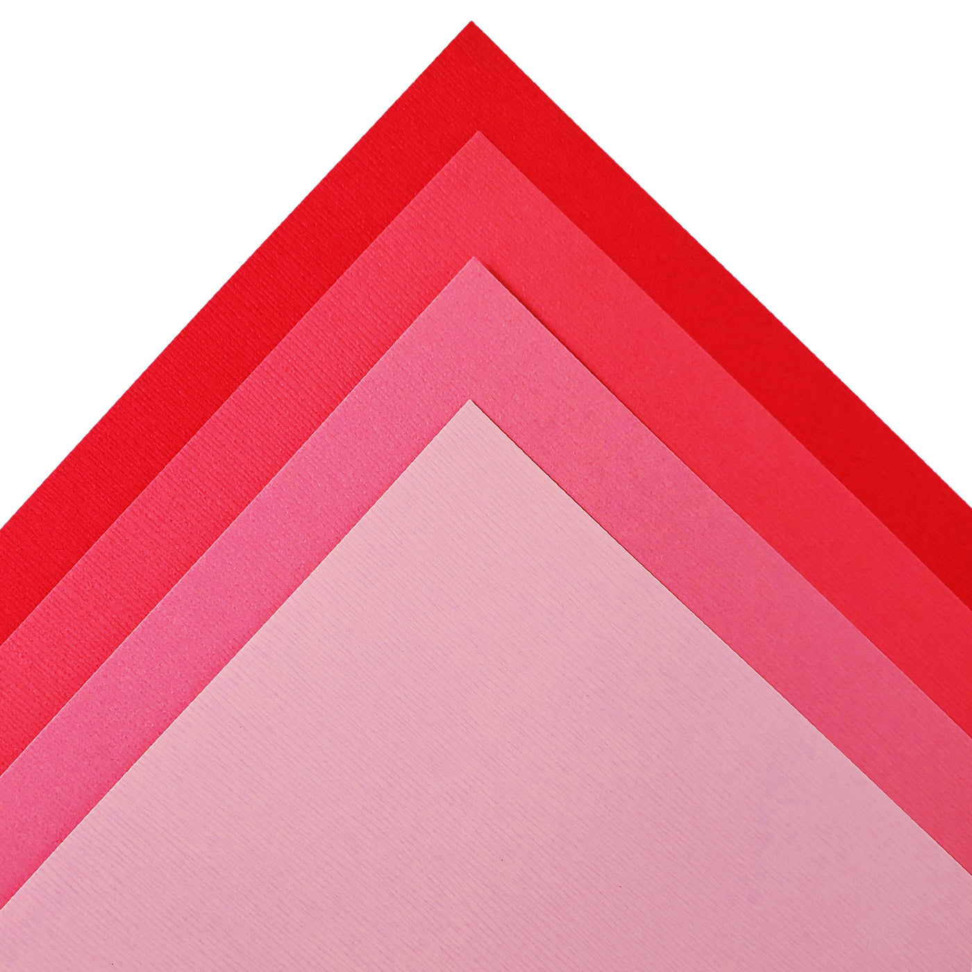 The Pink monochromatic assortment includes three (3) each of four (4) shades of pink colors of Bazzill textured cardstock.