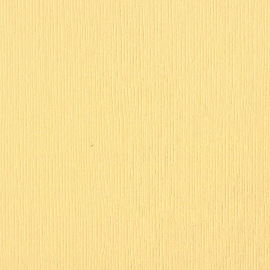Bazzill Basics POLLEN light yellow cardstock - 12x12 inch - 80 lb - textured scrapbook paper