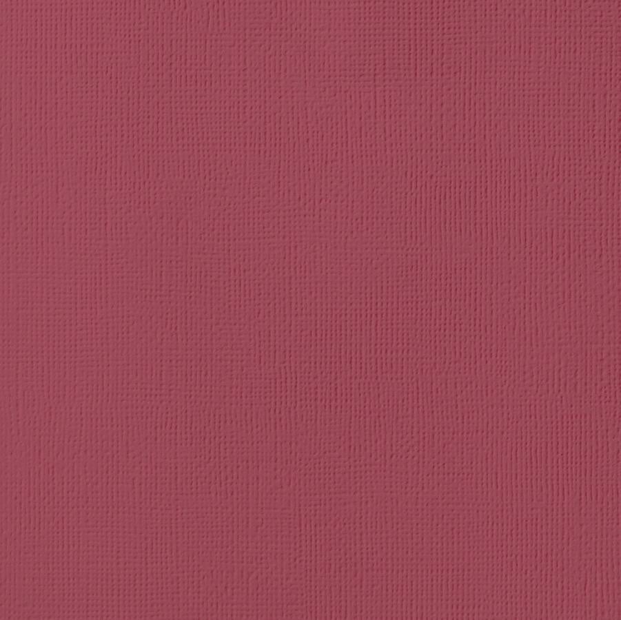 POMEGRANATE red cardstock - 12x12 inch - 80 lb - textured scrapbook paper - American Crafts