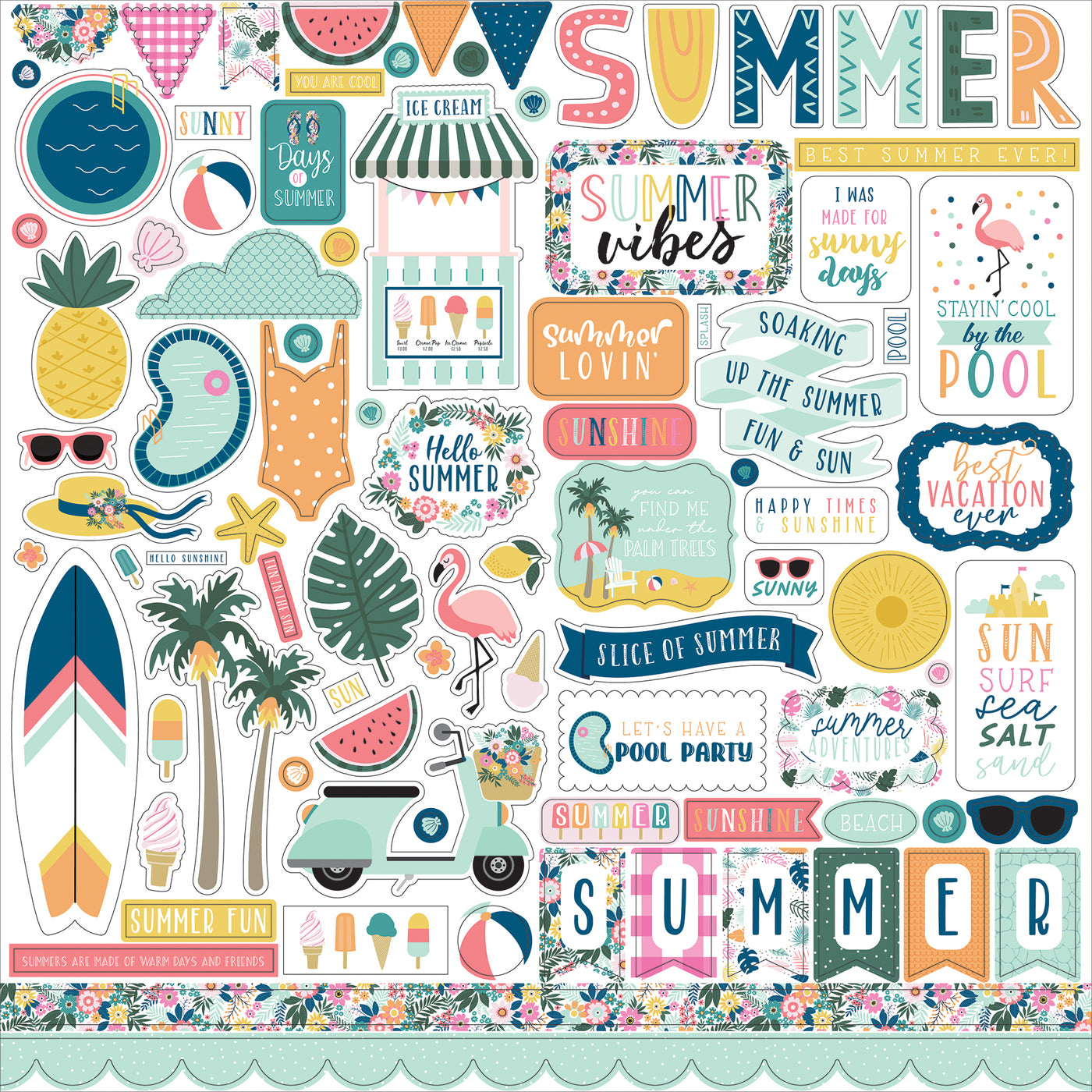 POOL PARTY 12x12 Collection Kit - Echo Park
